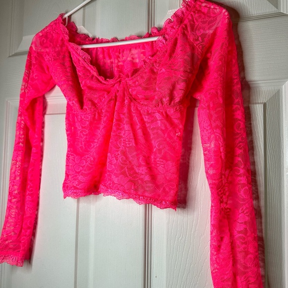 2 Piece Lace Mini Skirt Sheer Mesh Tube Top🫦 - Picture 3 of 8